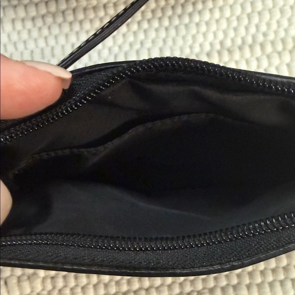 Coach Black and Cream Wristlet Clutch - Picture 4 of 5